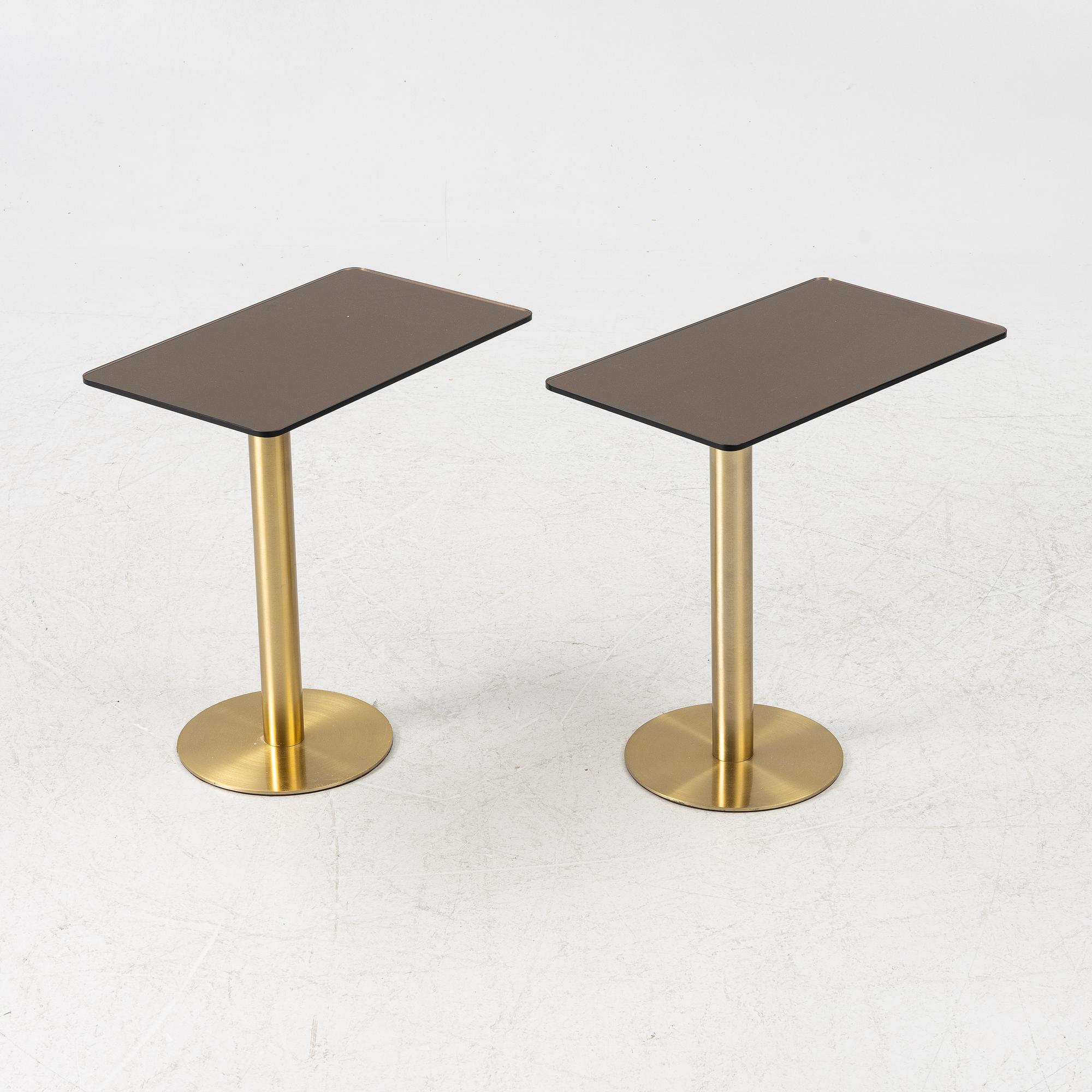 Tom Dixon, sidobord, ett par, "Flash Rectangle".