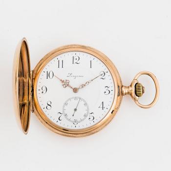 LONGINES, pocket watch, hunting case, 52 mm,