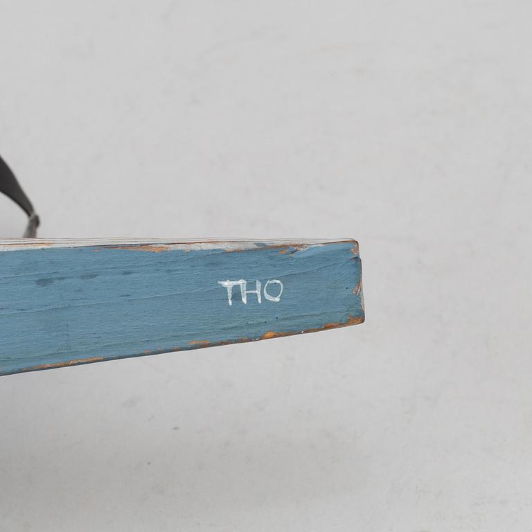 THOMAS HELLSTRÖM, skulpturer, 2 st, monogramsignerade THO, 1950-tal.