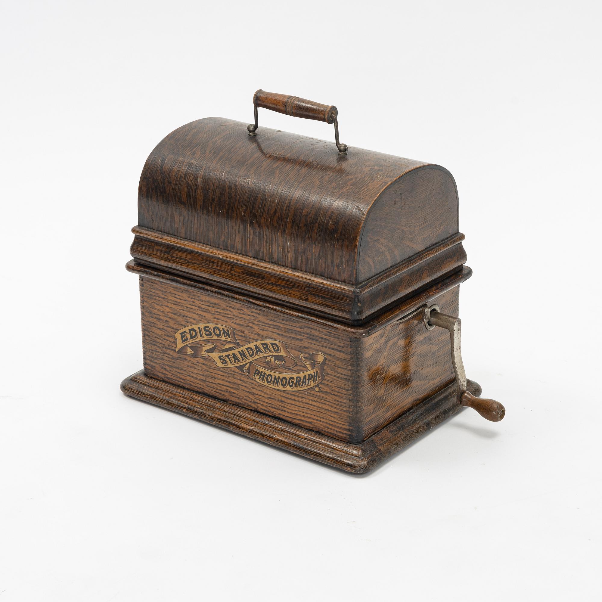 An Edison Standard Phonograph, late 19th century.