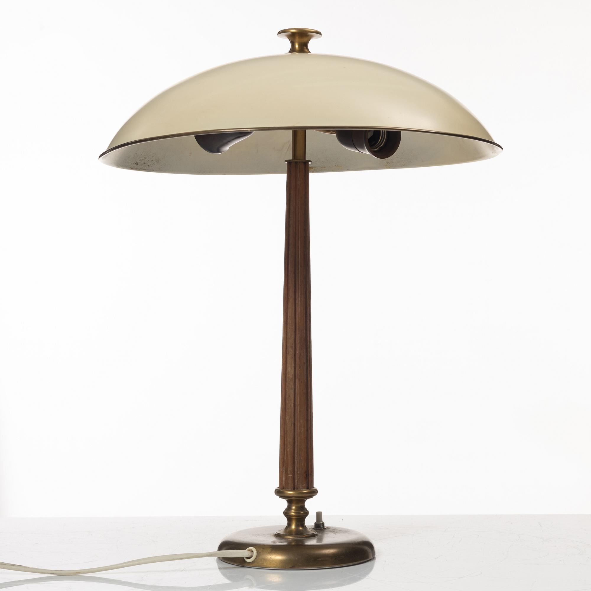 Erik Tidstrand or Bertil Brisborg, a table lamp model "15625", Arvid Böhlmarks Lampfabrik, Stockholm, 1950s-60s.