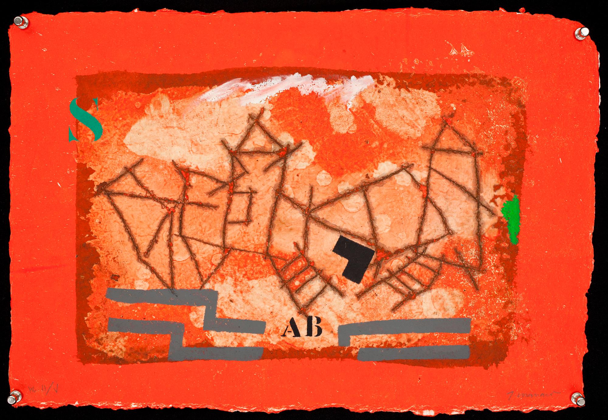 JAMES COIGNARD, carborundumetsning, sign och numr HC II/V.