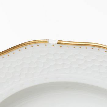 Royal Copenhagen, a 33-piece dinner service, 'Saxon Flower', Denmark.