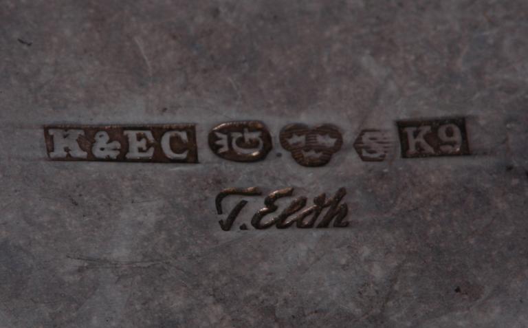 SUPKOPPAR, 4 st. Silver, K&EC, Göteborg, 1960.