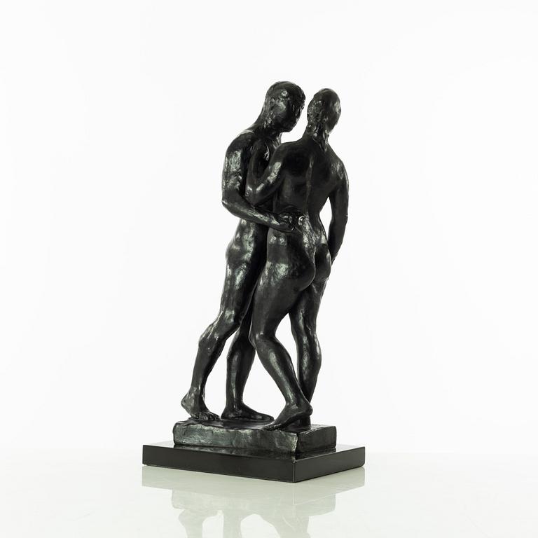 Gudmar Olovson, sculpture. Signed. Numbered. Foundry mark. Bronze, total height 39.5 cm, length 18 cm.