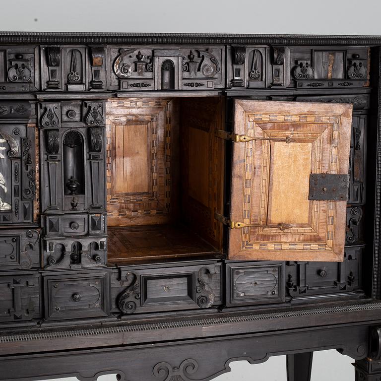 A baroque style cabinett, 19th century.