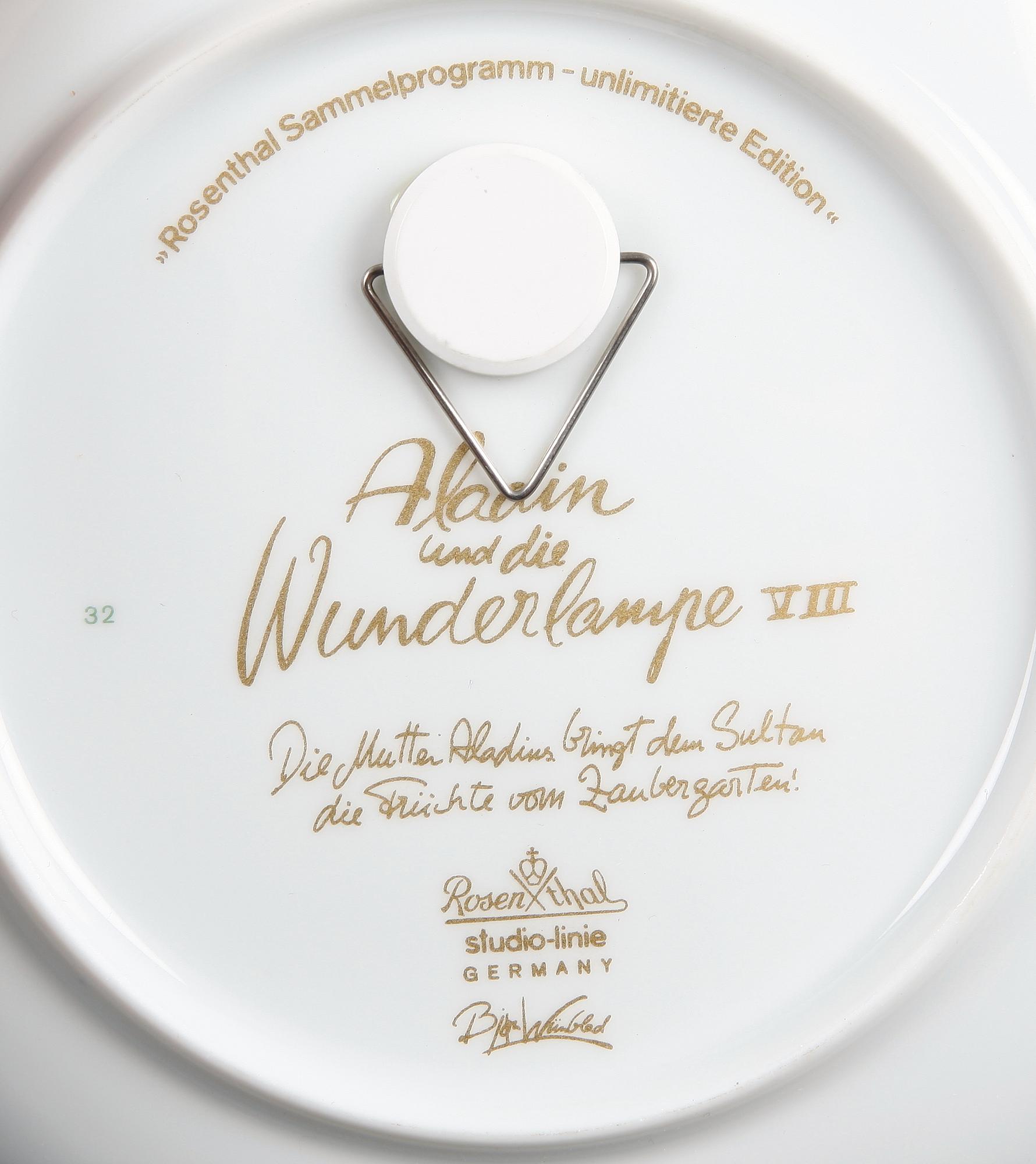 SAMLARTALLRIKAR, 12 st, porslin, Björn Wiinblad, Rosenthal studio-linie.