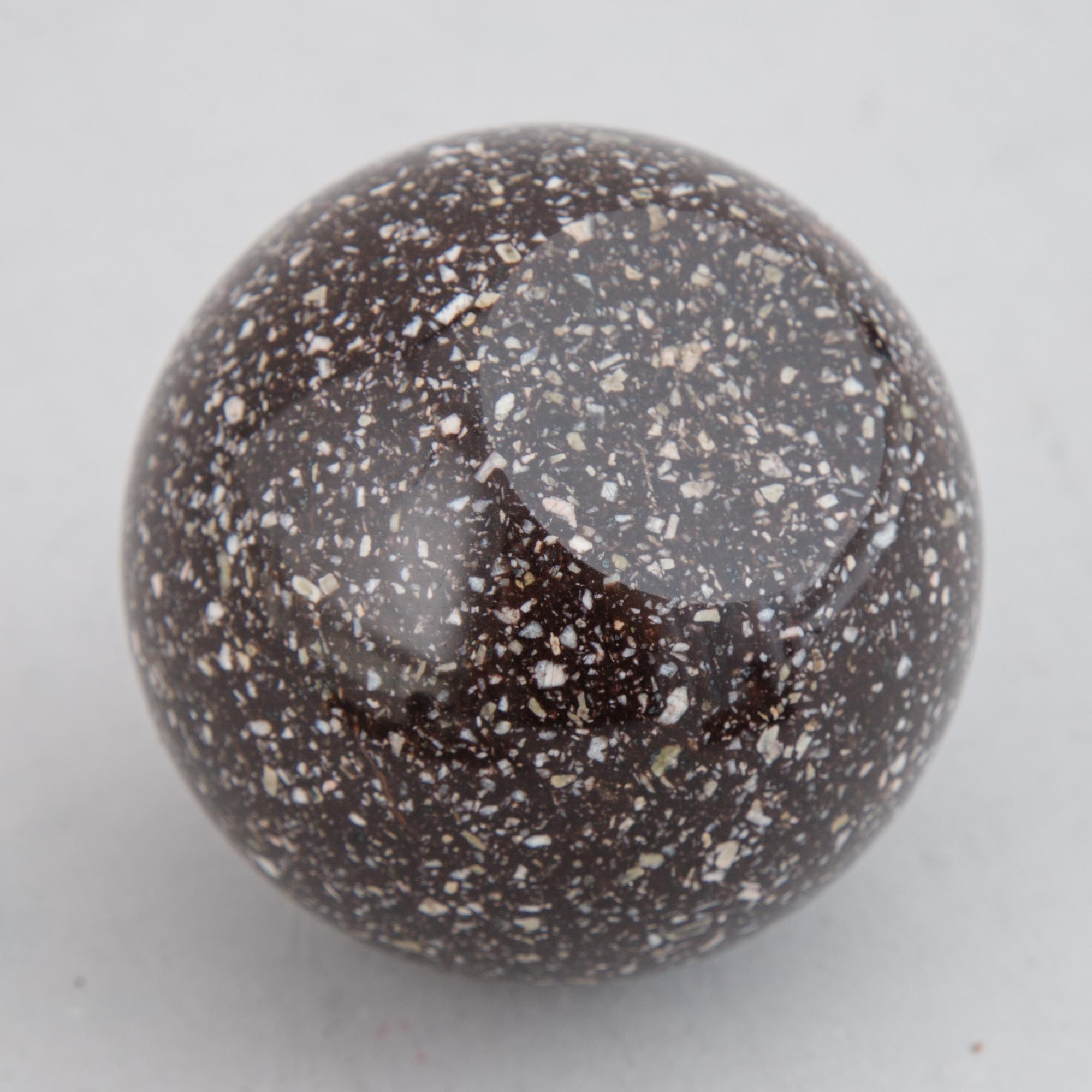 porphyry and marble paper weight.