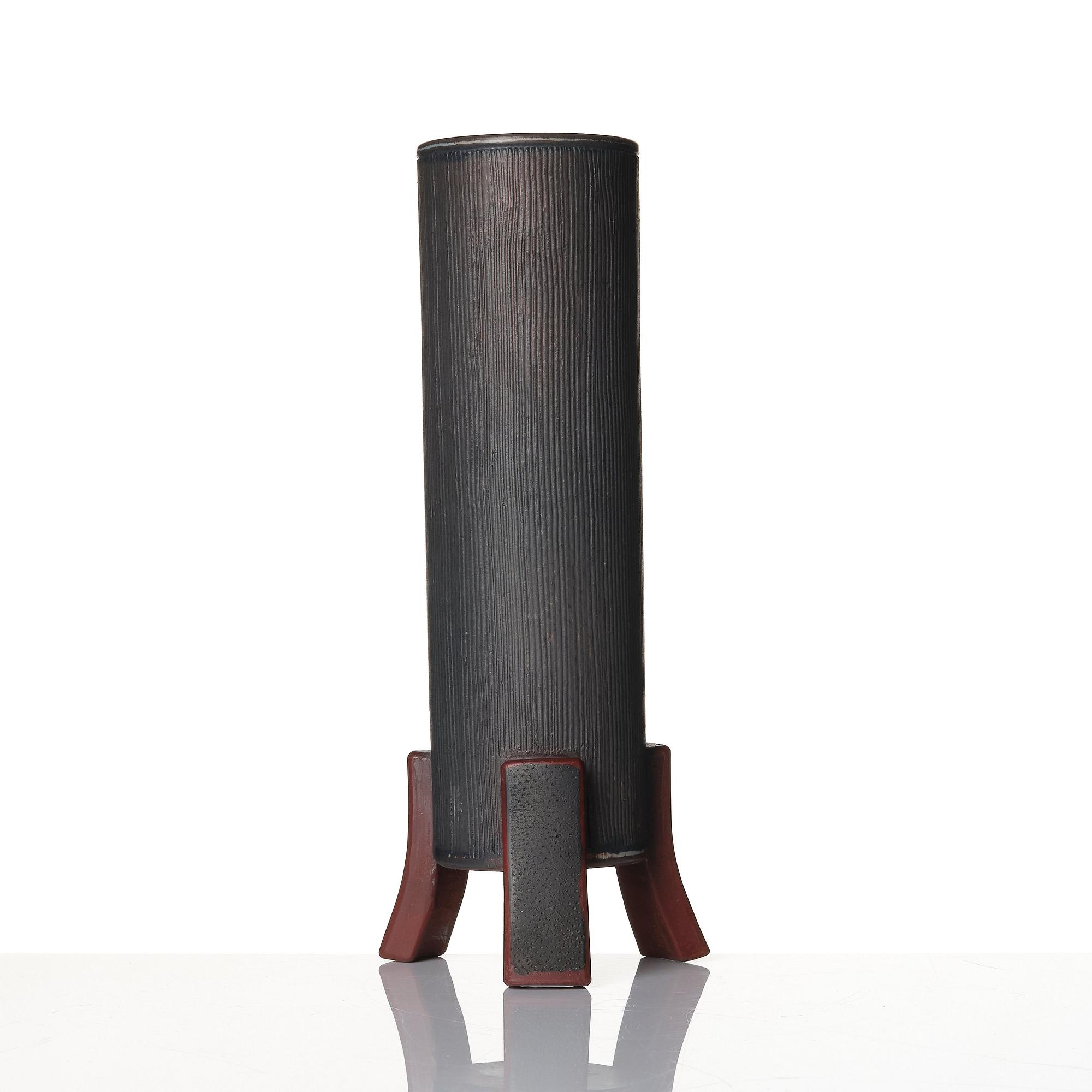 Wilhelm Kåge, a "Farsta" stoneware vase, Gustavsberg studio, Sweden 1957.