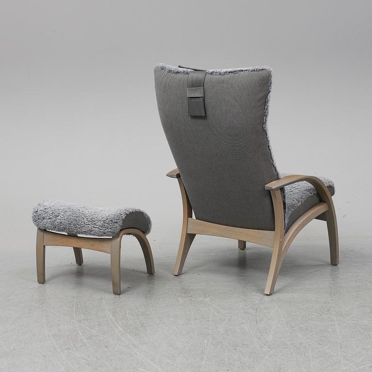 A 'Delta Adventure' easy chair with foot rest, Brunstad, Norge.