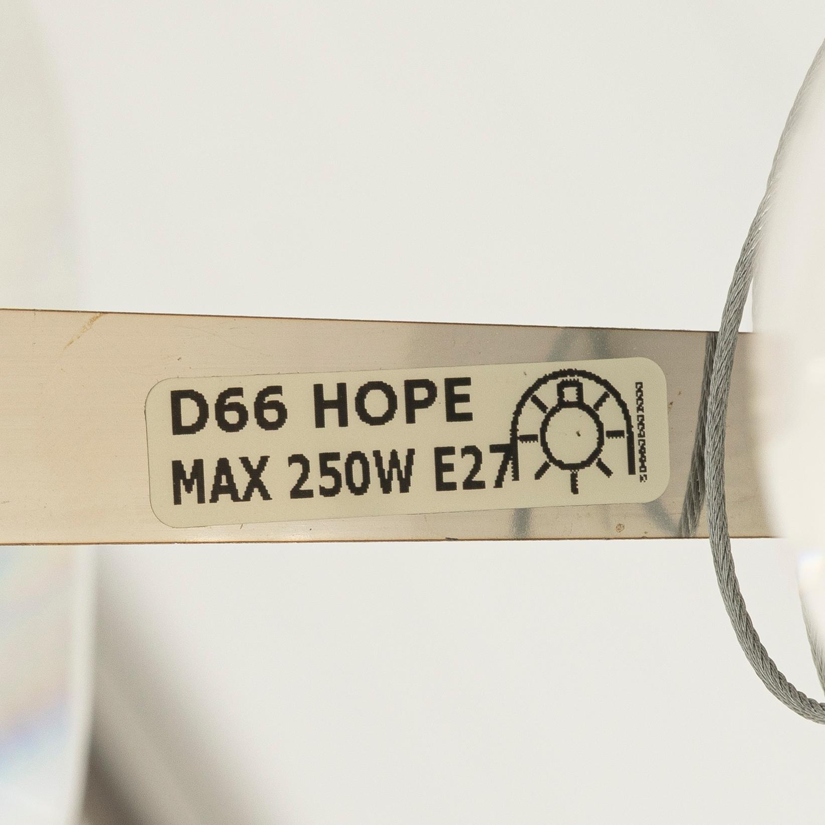 Francisco Gomez Paz & Paolo Rizzatto, taklampa, "Hope D66/12", Luceplan, Italien.