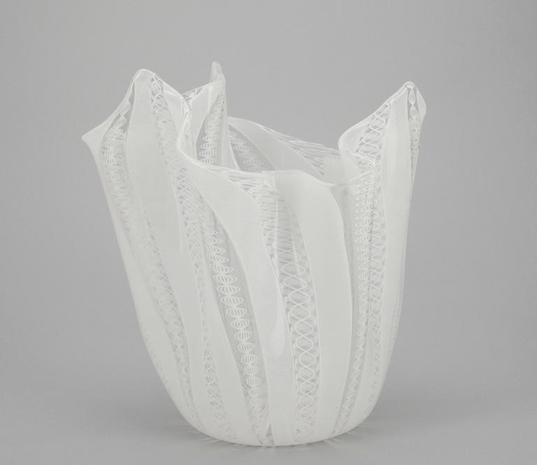 NÄSDUKSSKÅL, glas, "Fazzoletto", Fulvio Bianconi och Paolo Venini, Venini, Murano, Italien, 1900-talet senare hälft.