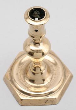 LJUSSTAKE, brons, 1600-/1700-tal.