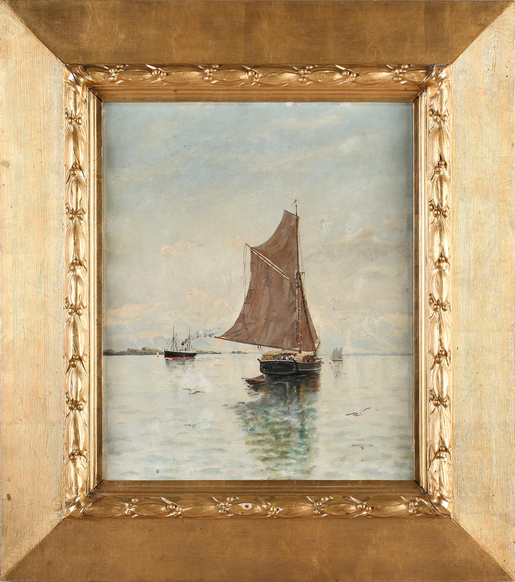 OIDENTIFIERAD KONSTNÄR, olja på duk, omkring år 1900.