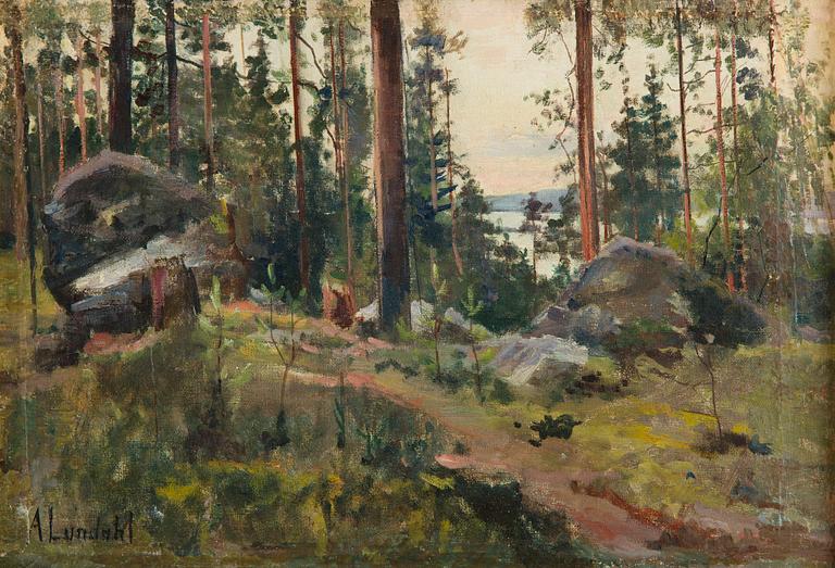 Amelie Lundahl, Metsämaisema.