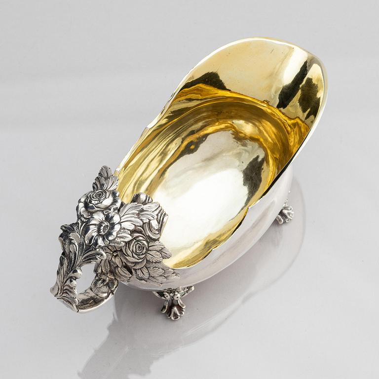 A Swedish 18th century silver cream-jug, mark of Pehr Zethelius, Stockholm 1771.
