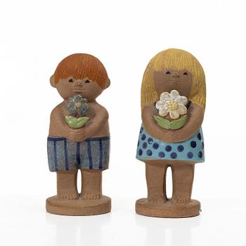 Lisa Larson, Figurines, 2 pcs, stoneware, Gustavberg.