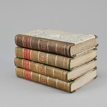 BOKVERK, 4 vol, "Svensk Botanik" utg. Johan Wilhelm Palmstruch, Stockholm, 1803-1805.