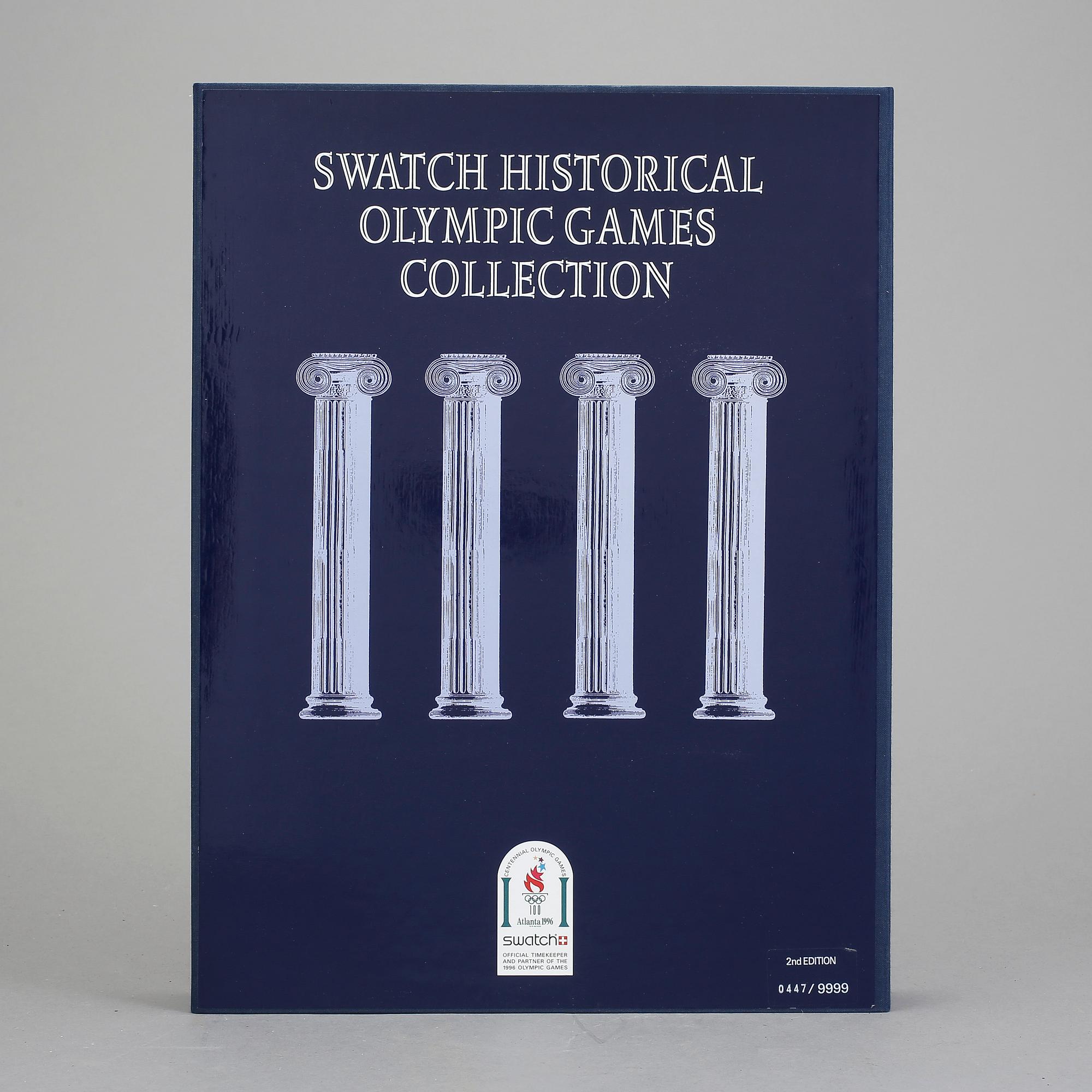 ARMBANDSUR, 9 st, "Swatch Historical Olympic Games Collection", Swatch, 1995.