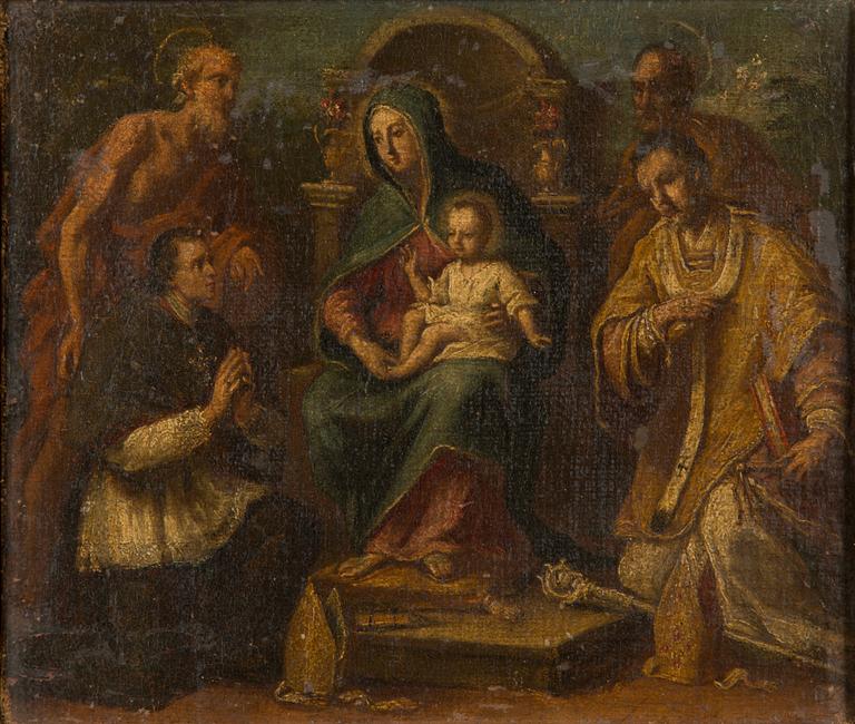 Okänd konstnär, 1700/1800-tal, olja på duk, osignerad.