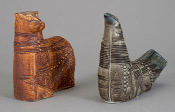FIGURINER, 2 st, keramik, Bertil Vallien, Rörstrand.