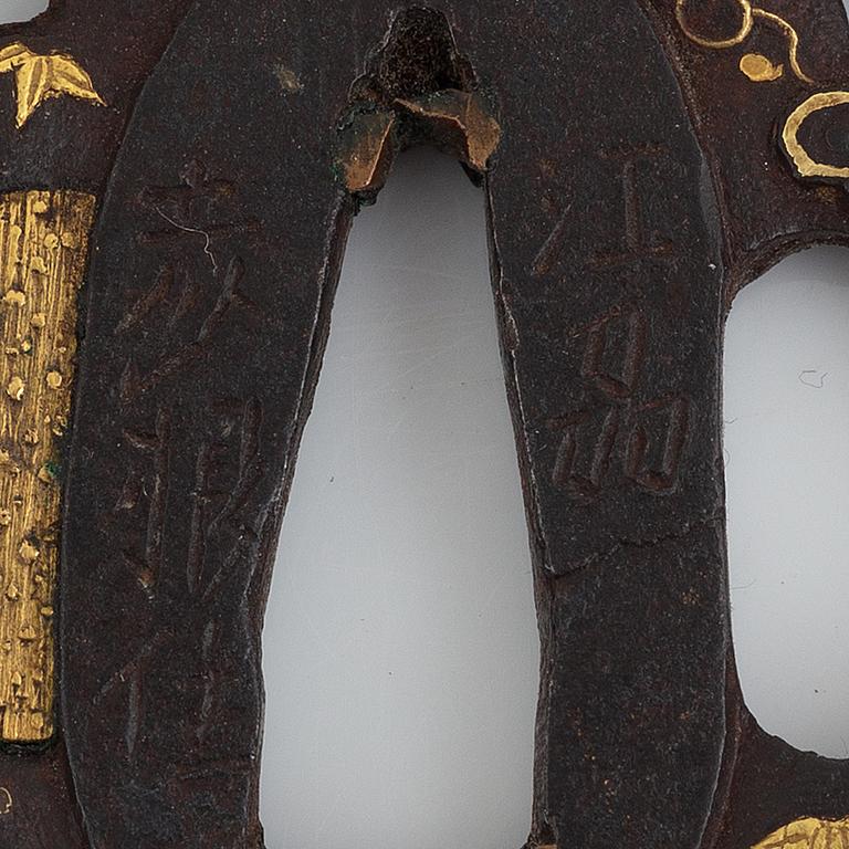 Tsuba, mei, Japan, Edo.