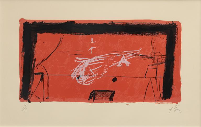 Antoni Tàpies, "La scène/The theatre stage".