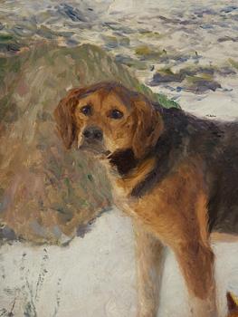 Bruno Liljefors, Hamilton hounds at the fox hunt.