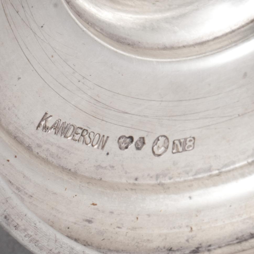 SÅSKANNA, silver. K. Anderson, Stockholm, 1939. Vikt ca 284g.