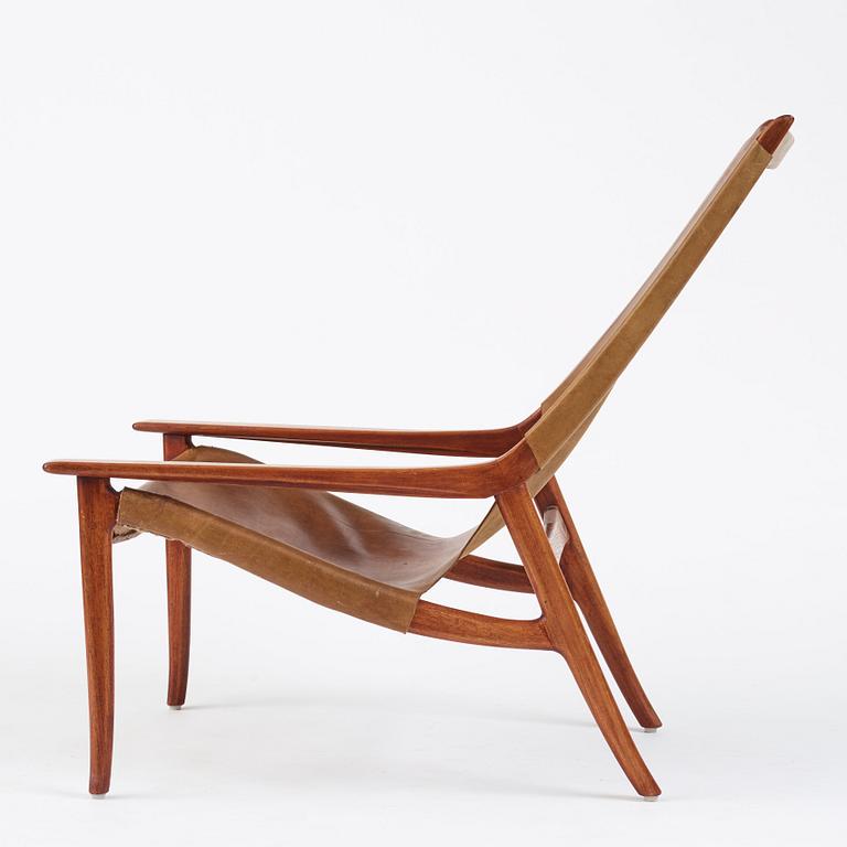 Lars Hjelle or Hartmut  Lohmeyer, an easy chair for A/S Eidsfjord Møbelfabrik or Gemla, 1950's.