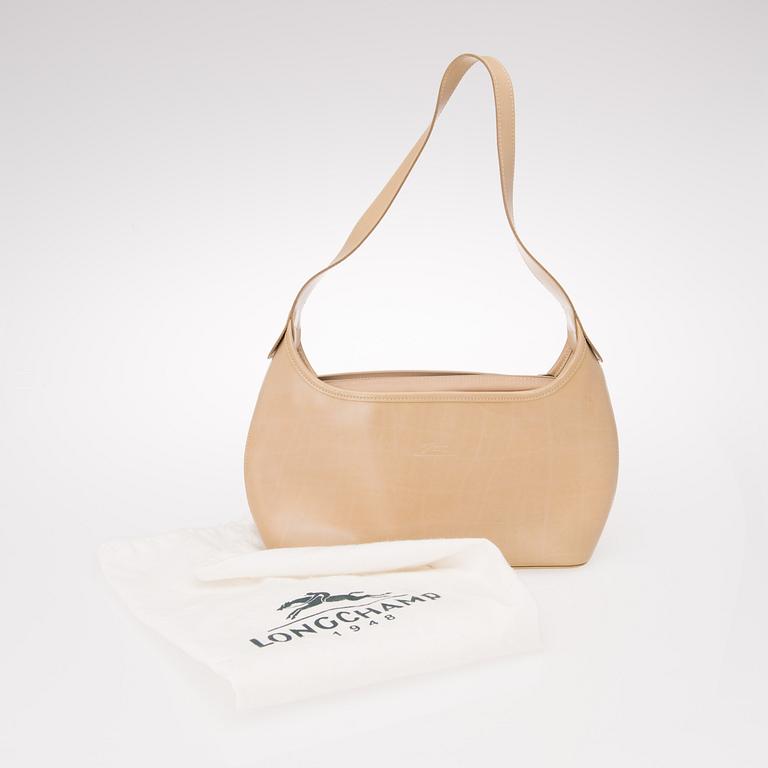 LONGCHAMP LEATHER SHOULDER BAG.