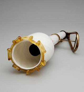 VÄGGLAMPETTER, 3 st. snarlika, möjligen Venini, Murano, Italien, 1950/60-tal.