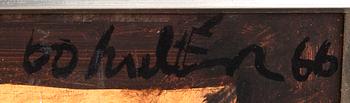 Bo Hultén, mixed media signed and dated 66.