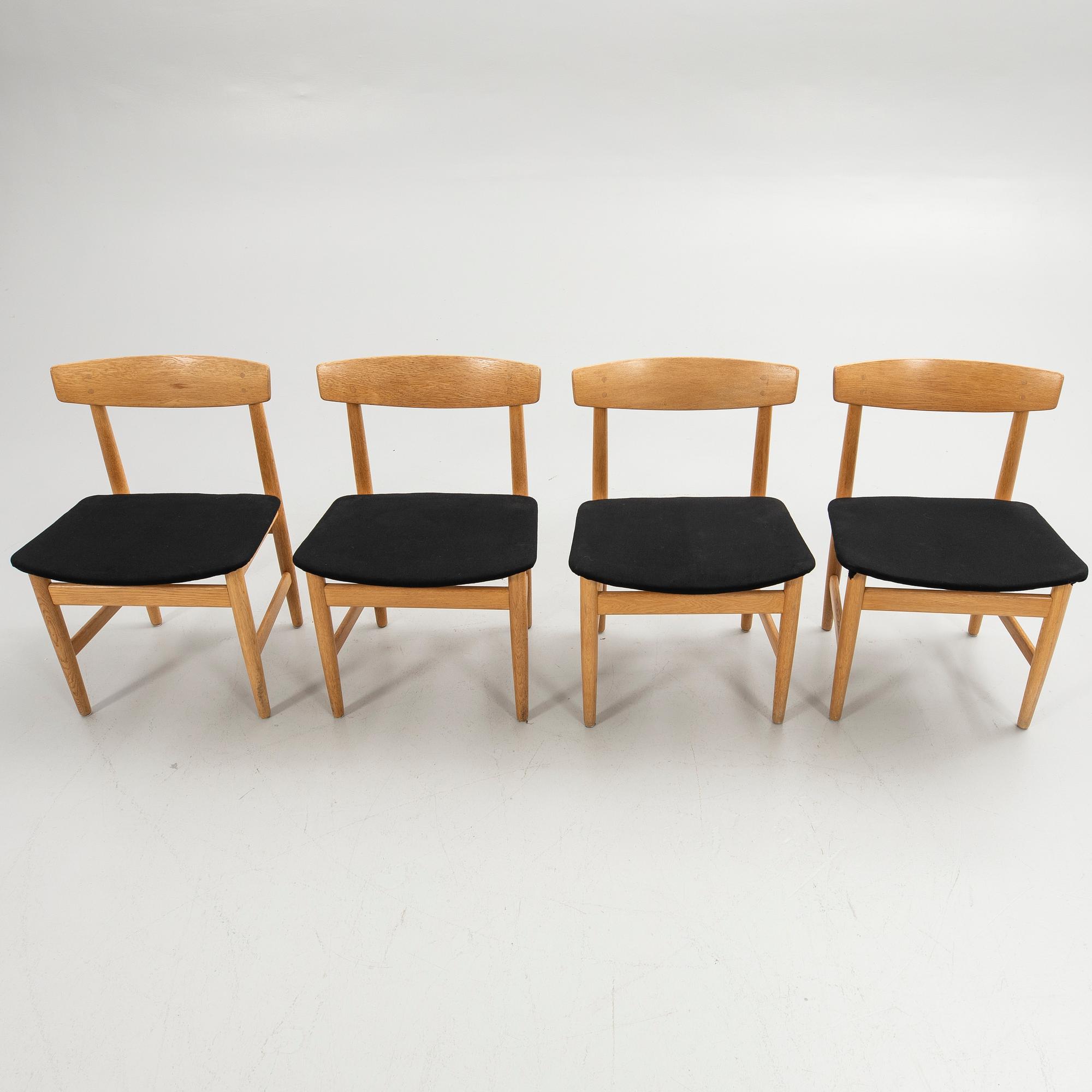 Børge Mogensen, Chairs, 4 pcs, "Öresund", Karl Andersson & Söner, second half of the 20th century.