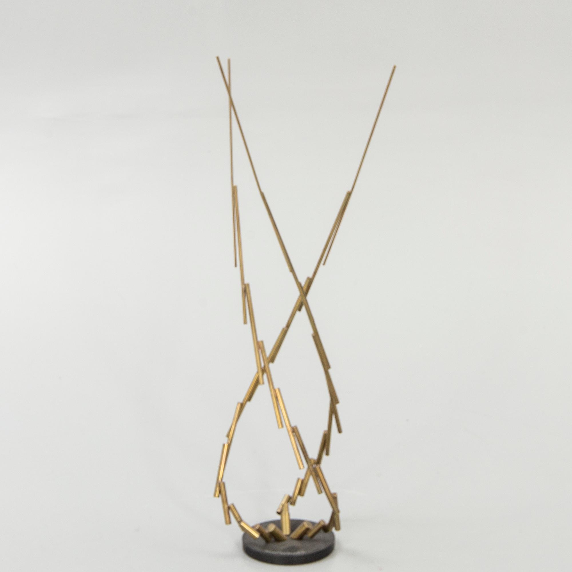 Oscar Reutersvärd, a signed metal sculpture.