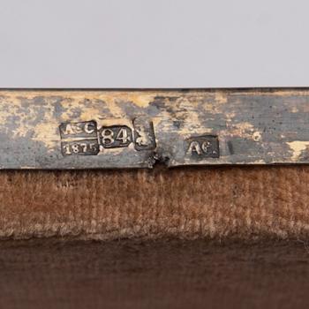 IKON, silver och delvis förgylld risa, Moskva, Ryssland 1875.
