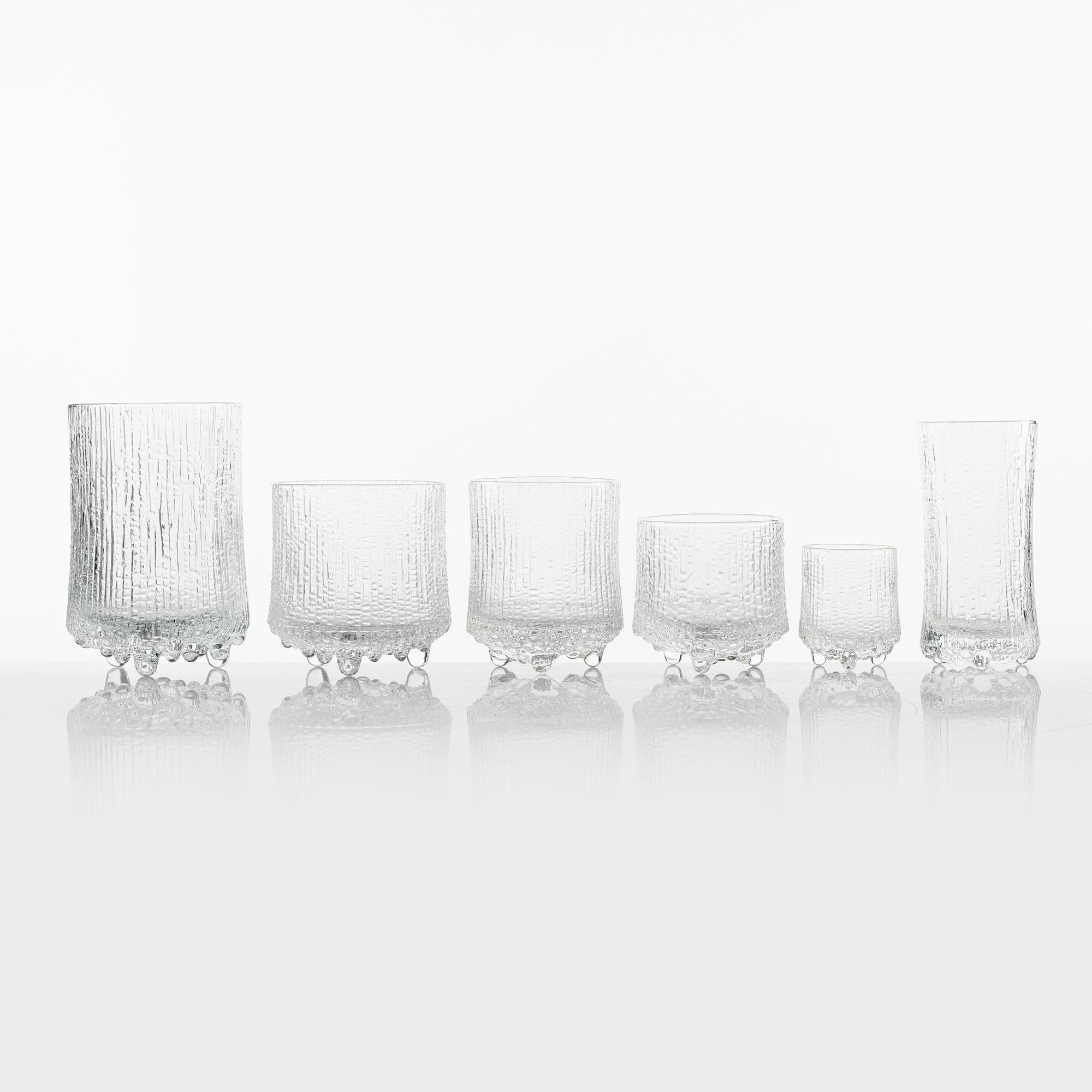 Tapio Wirkkala, glasservis, 50 delar, "Ultima Thule", Iittala, Finland.