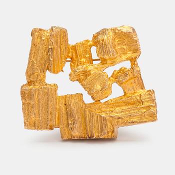 Björn Weckström, A 14K gold brooch "Driftwood". Lapponia 1973.