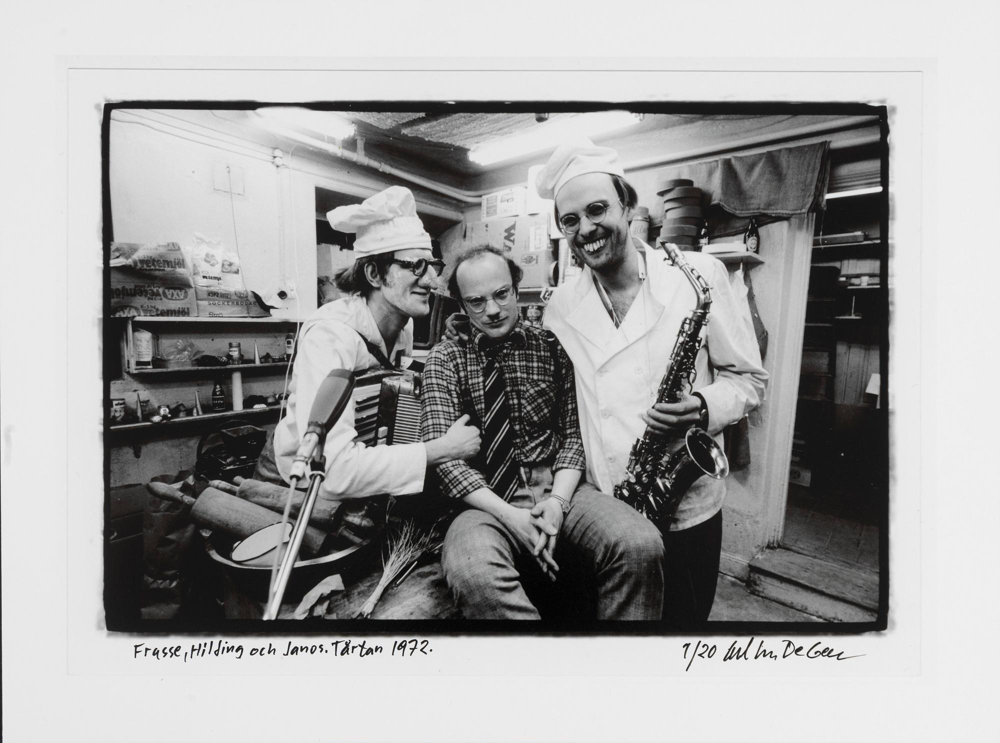 Carl Johan De Geer, "Frasse, Hilding och Janos. Tårtan 1972".