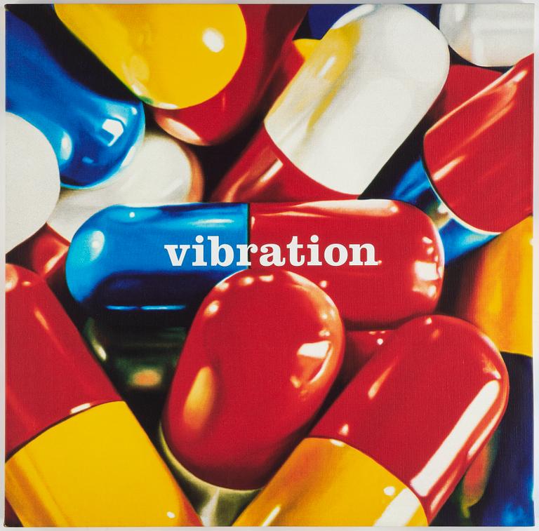 Philippe Huart, silkscreen in colours on canvas, 2009, signed 7/25.