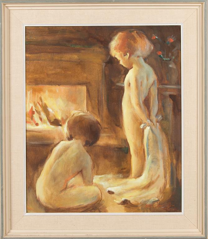 Eeli Jaatinen, By the Fireplace.