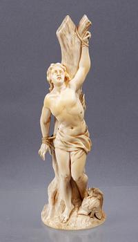 SKULPTUR, ben, mellaneuropa, 1800/1900-tal.