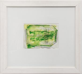 NORBERT PRANGENBERG, mixed media on paper signed and dated 1986 on verso.