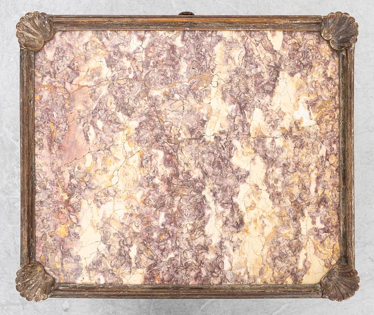 A Rococo table, 18th century.