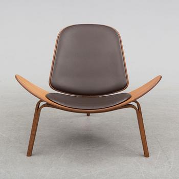 'The Smiling Chair'/ 'CH-07' chair by Hans J Wegner, for Carl Hansen & Søn, Odense, Denmark, designed 1963.