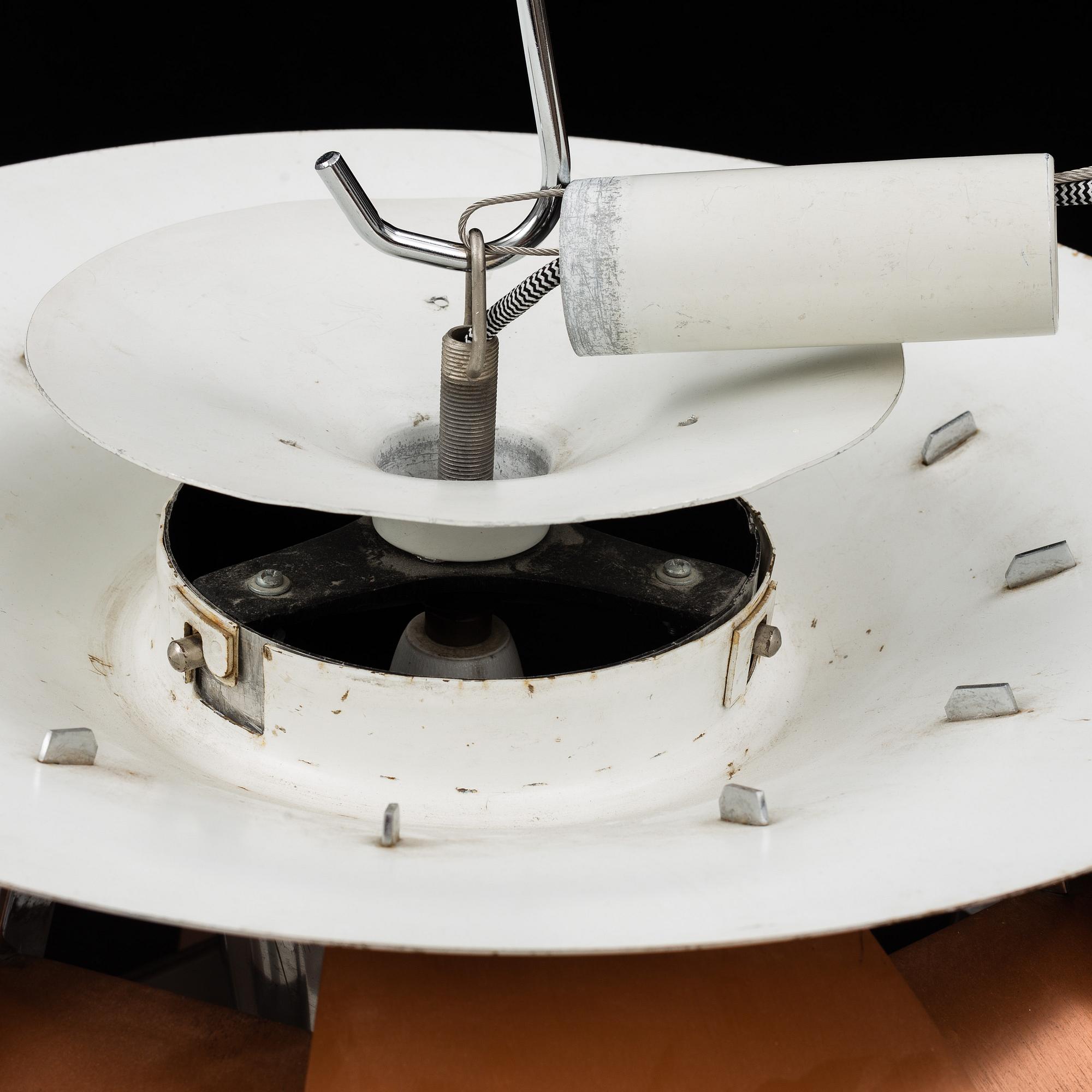 POUL HENNINGSEN, a 'PH-Kotte / PH Artichoke' ceiling light, for Louis Poulsen, Denmark, designed in1958.