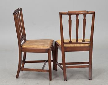 MATSALSMÖBLEMANG, 10 delar, regencystil, bl a Lysberg & Hansen, Danmark, 1900-tal.