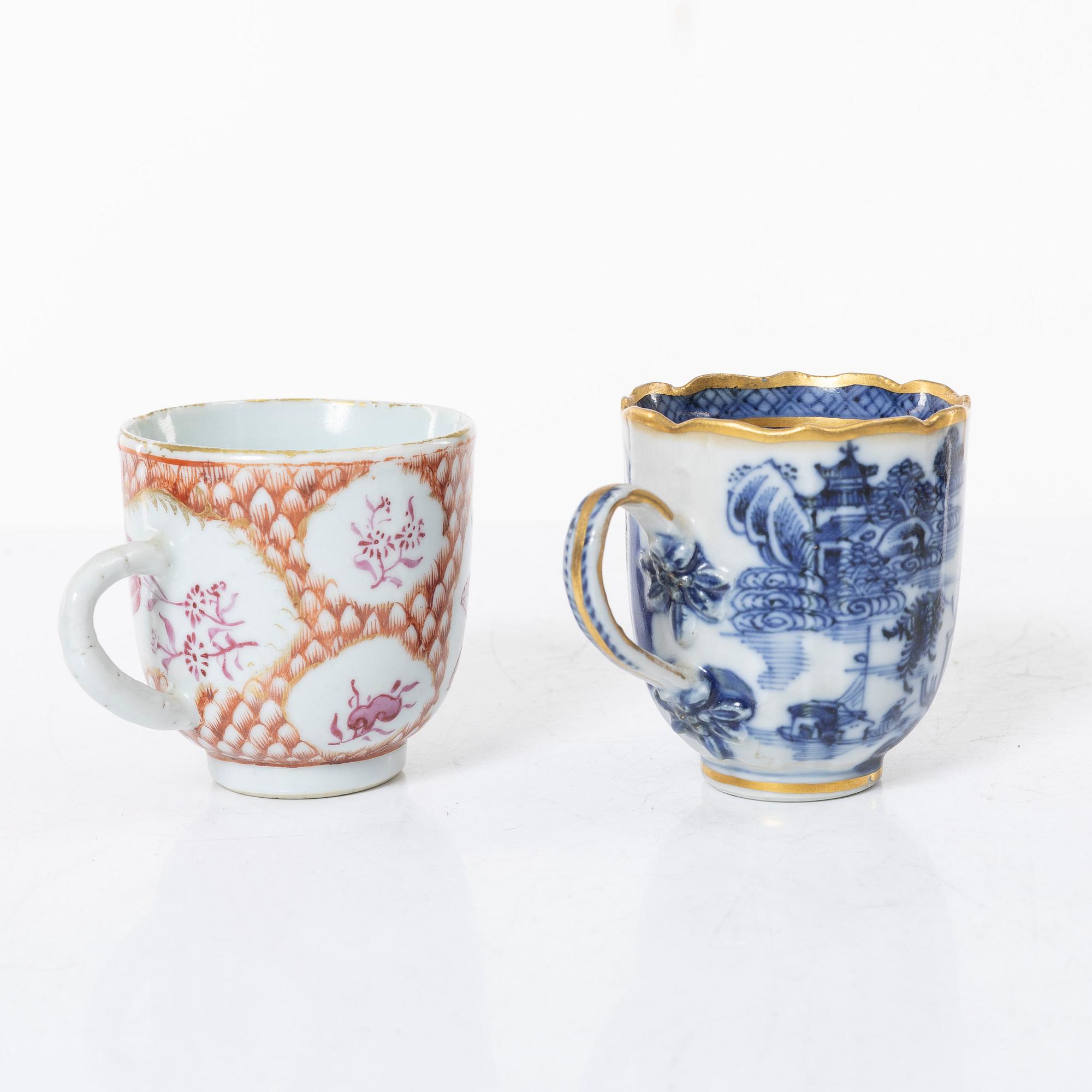 Porcelain, 7 pieces, China, 18th-19th century.