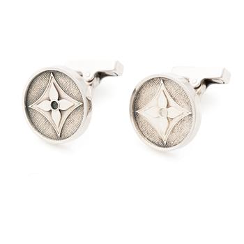 Louis Vuitton, Cufflinks, silver.