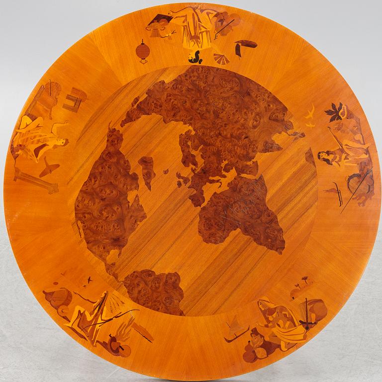 A coffee table, probably Birger Ekman, Mjölby Intarsia, 1938.